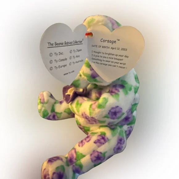 “Corsage” Beanie Baby LIKE NEW Retired 7/16/04 - Picture 3 of 3